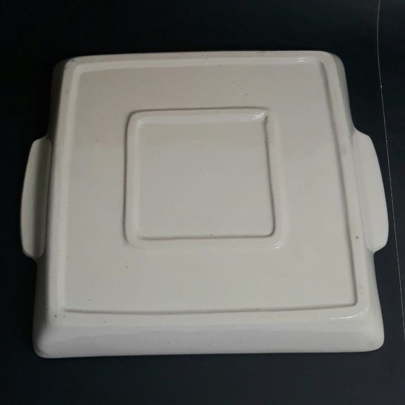 Ceramic Handpainted Shabbat Matzah Plate Platter Israel Passover Armenian 9 x 9 - Picture 5 of 10